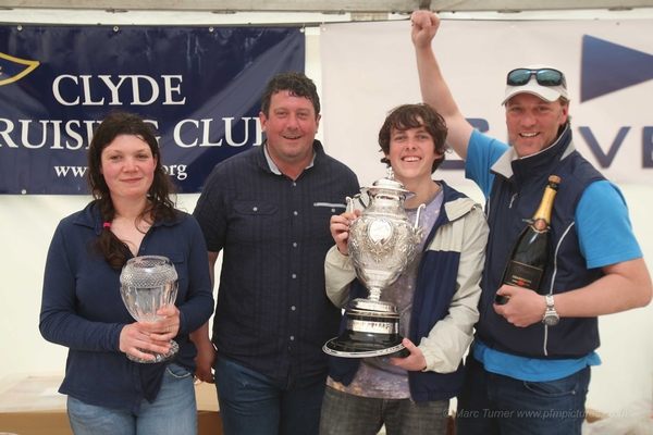 Silvers Scottish Series overall winner Murray Caldwell & crew